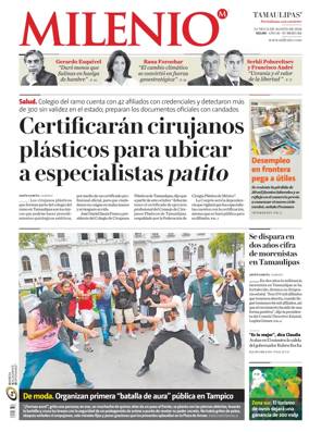 Cover of Milenio Tamaulipas