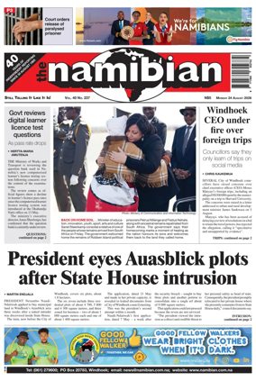 Cover of The Namibian