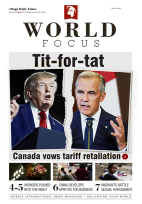 Cover of Otago Daily Times-World Focus