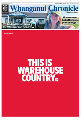 Cover of Whanganui Chronicle