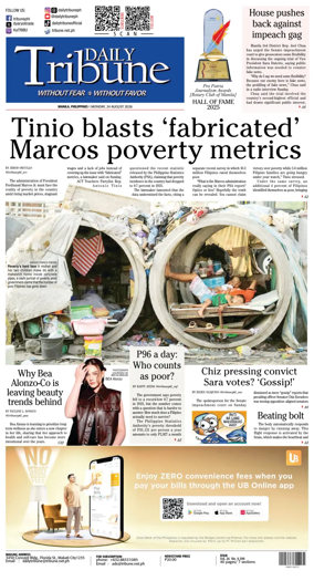 Cover of Daily Tribune (Philippines)