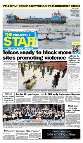 Cover of The Philippine Star