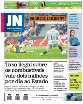 Cover of Jornal de Noticias