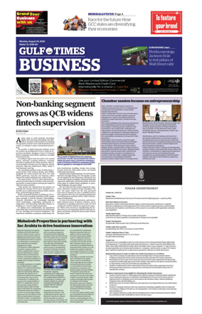 Cover of Gulf Times Business