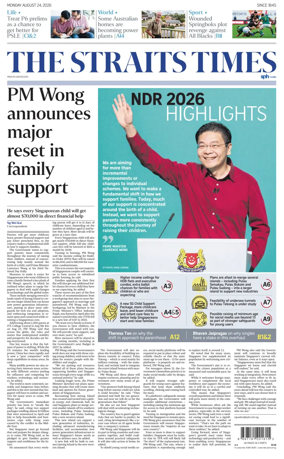 Cover of The Straits Times
