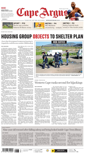 Cover of Cape Argus
