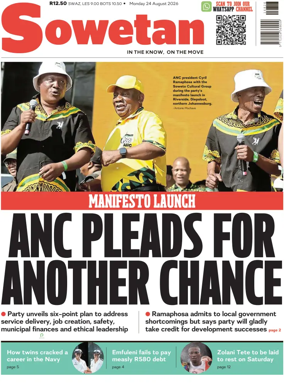 Cover of Sowetan