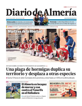 Cover of Diario de Almeria