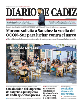 Cover of Diario de Cadiz