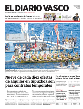 Cover of Diario Vasco (Costa Urola)