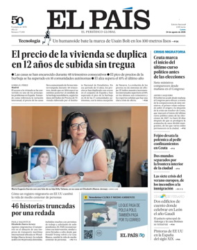 Cover of EL PAIS Valencia