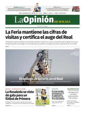 Cover of La Opinion de Malaga
