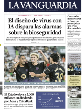 Cover of La Vanguardia (1st Edition)