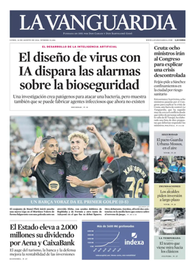 Cover of La Vanguardia