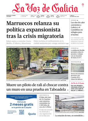 Cover of La Voz de Galicia (A Coruna)