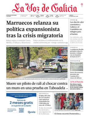 Cover of La Voz de Galicia (Deza)