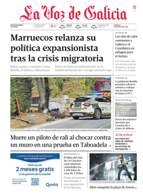 Cover of La Voz de Galicia (Ferrol)