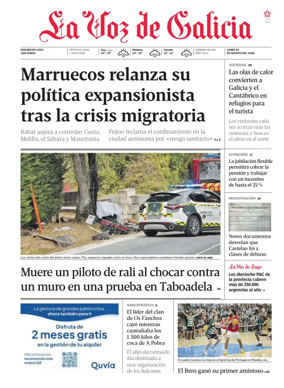 Cover of La Voz de Galicia (Lugo)