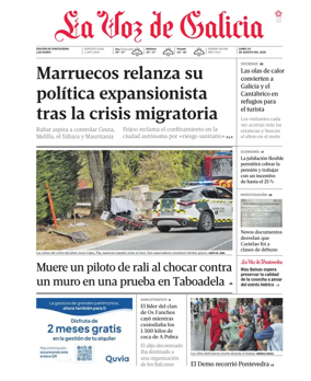 Cover of La Voz de Galicia (Pontevedra)