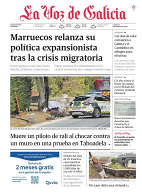 Cover of La Voz de Galicia (Vigo)