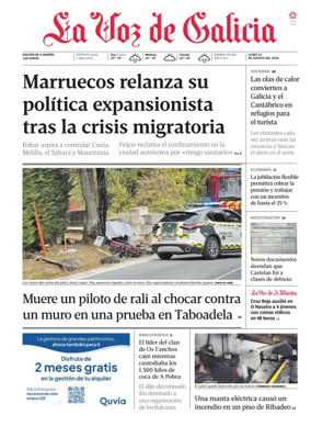 Cover of La Voz de Galicia (Viveiro)