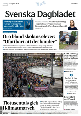 Cover of Svenska Dagbladet
