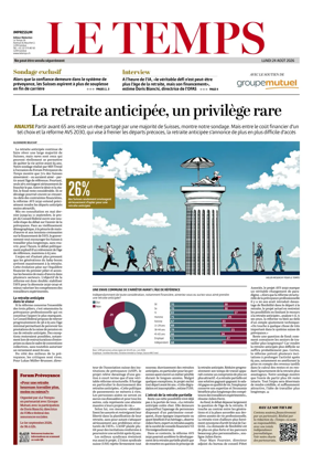 Cover of Le Temps Supplement