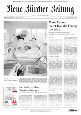 Cover of Neue Zurcher Zeitung