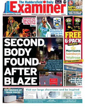 Cover of Huddersfield Daily Examiner