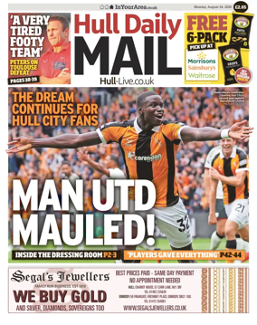 Cover of Hull Daily Mail