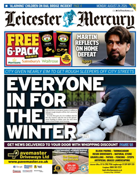 Cover of Leicester Mercury