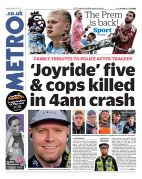 Cover of Metro (UK)