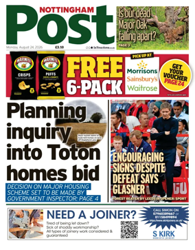 Cover of Nottingham Post