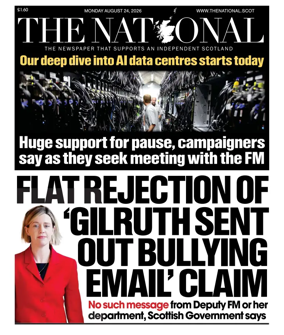 Cover of The National (Scotland)