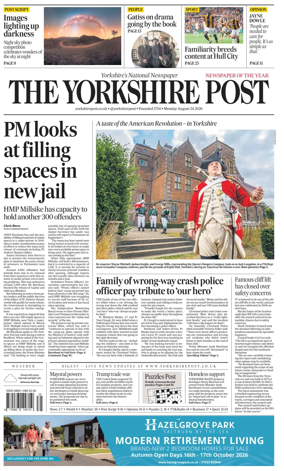 Cover of Yorkshire Post
