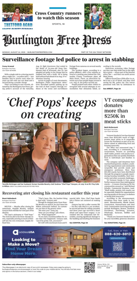 Cover of Burlington Free Press