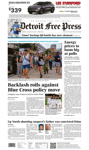 Cover of Detroit Free Press