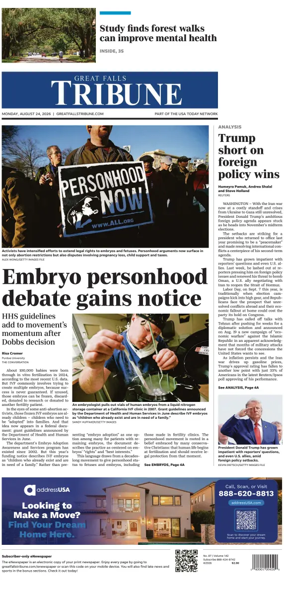 Cover of Great Falls Tribune
