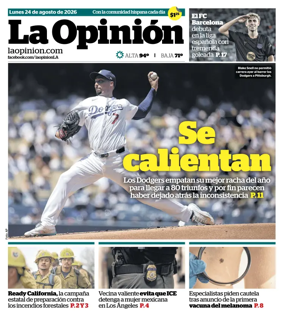 Cover of La Opinion