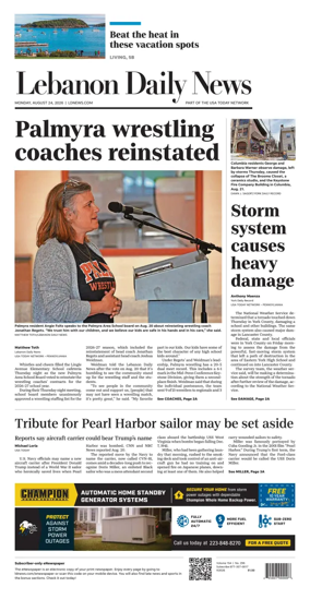 Cover of Lebanon Daily News