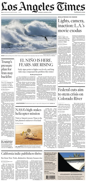 Cover of Los Angeles Times