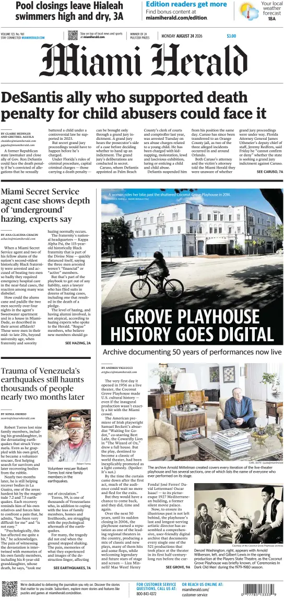 Cover of Miami Herald