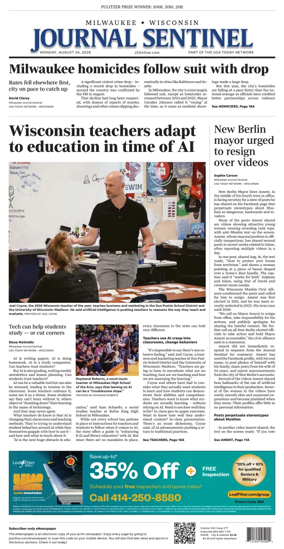 Cover of Milwaukee Journal Sentinel