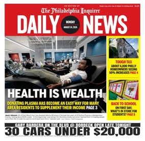 Cover of Philadelphia Daily News