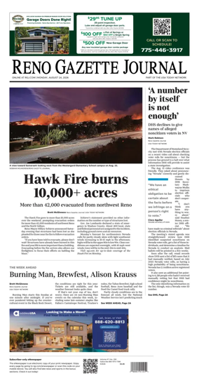 Cover of Reno Gazette Journal