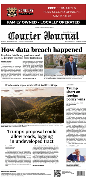 Cover of The Courier-Journal (Louisville)