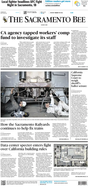Cover of The Sacramento Bee