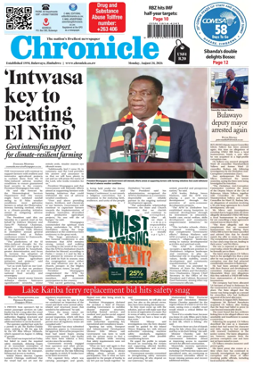 Cover of Chronicle (Zimbabwe)