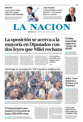 Cover of La Nacion