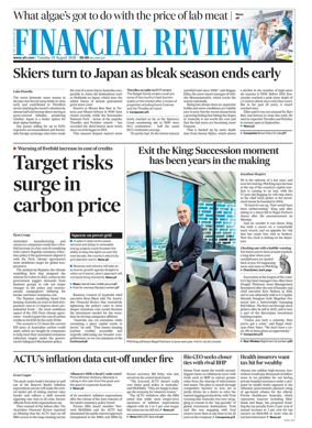 Cover of The Australian Financial Review